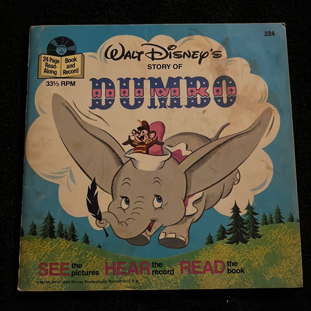 Walt Disney’s Story of Dumbo book and read-along record